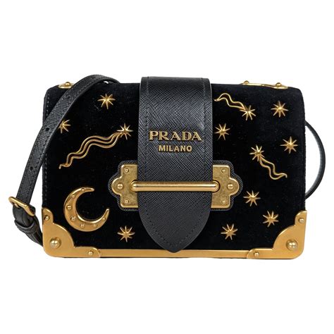 prada black moon stars bag|Prada moon and stars bag.